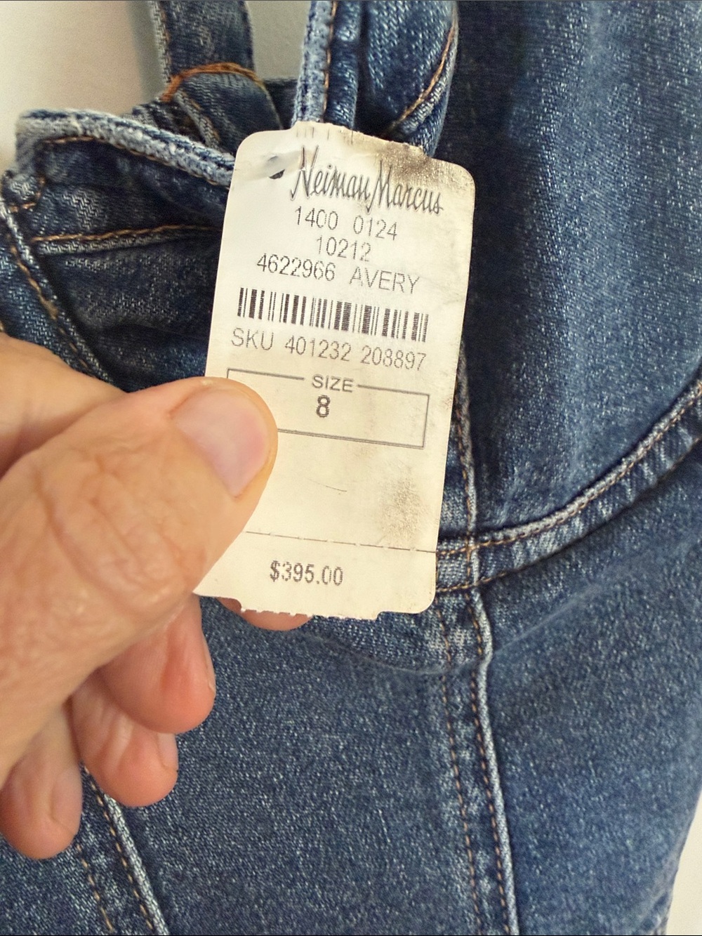 Alice + Olivia Blue Denim Mini Dress - Picture 4 of 4